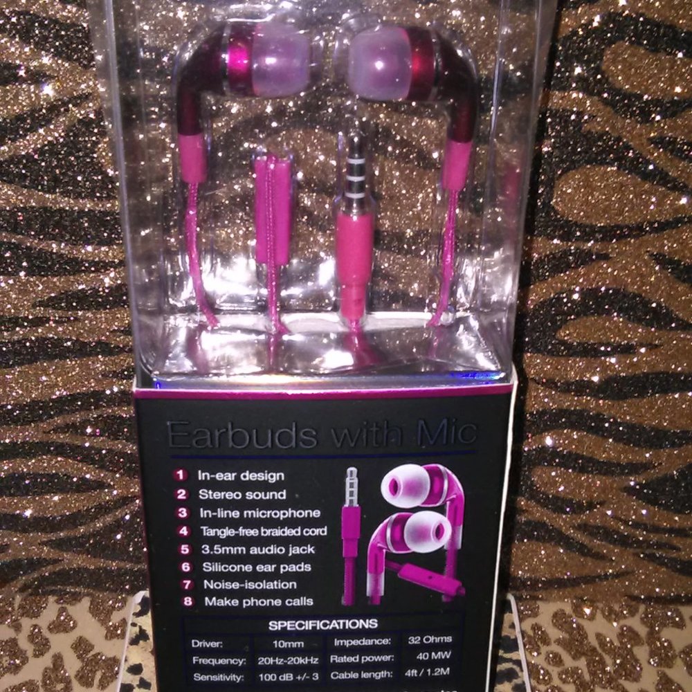 Pink Earbuds NEW